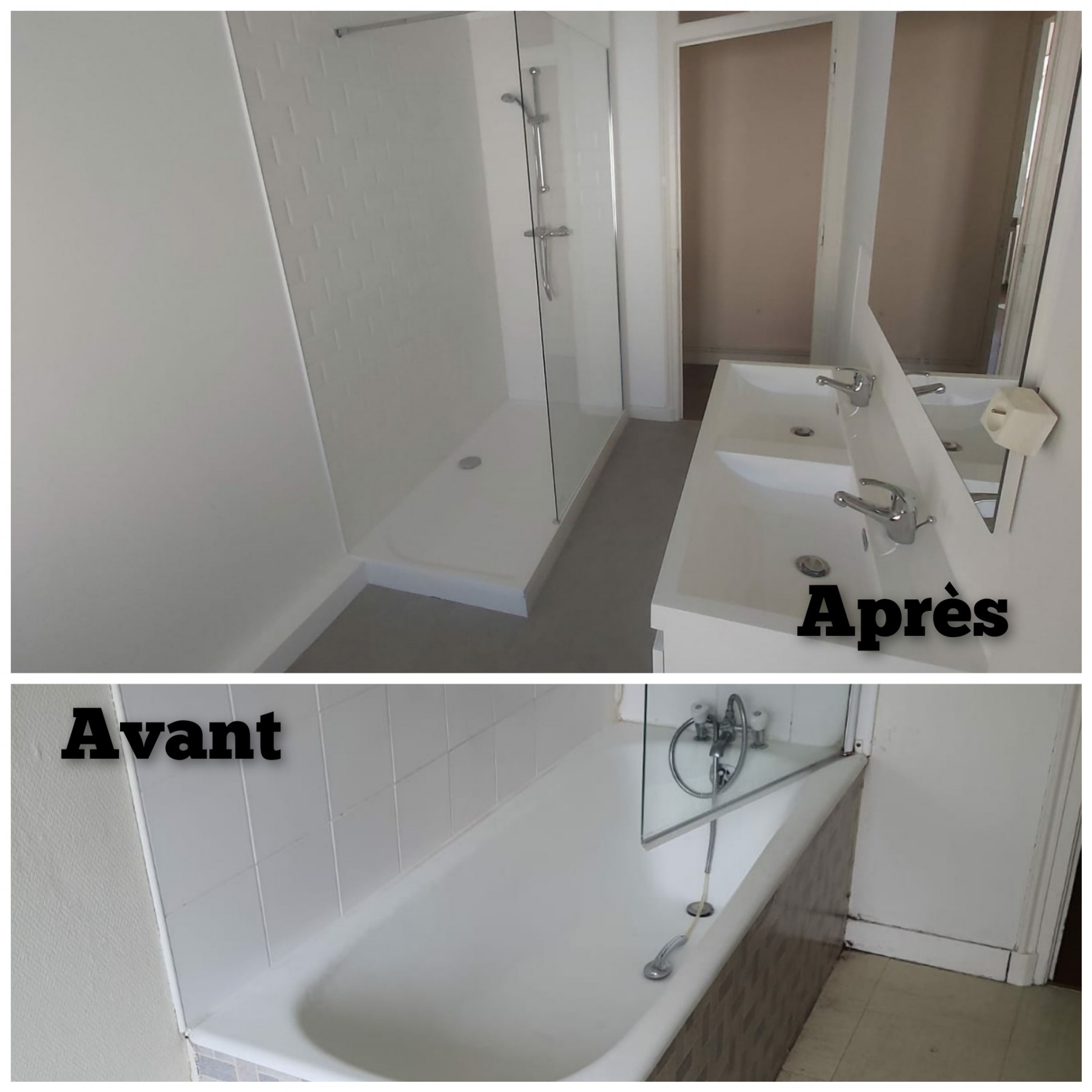 Photo d'une salle de bain rénovée
